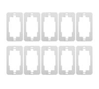 TOMETURE 10pcs Metal Electrical Spacer Shims for Wall Outlet Box - Wall Plate Spacer - Device Leveling Plates for Loose Electrical Outlet Repair