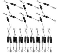 TOMETURE 10pcs Microwave Diodes High Voltage Diode Microwave Oven Accessories Reliable Performance Easy to Maintain Black Abs Aluminum Alloy Parts for Oven Repair