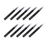 TOMETURE 10pcs Ml Black Cosmetics Liquids Container with Won't Leaking Design, Pp Material Eyelash Growth Liquids Pen Suitable for Travel and Business Trip