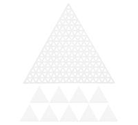 TOMETURE 10pcs Plastic Mesh Canvas Sheets Triangle Mesh Grid Sheets White Adaptable Design Can Be Cut Suitable for Cross-Stitch Novice Crafters and Seasoned Professionals DIY Crafting