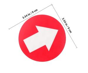 TOMETURE 10Pcs Reflective Arrow Direction Markers Adhesive Trail Signs for Outdoor Hiking, Driveway and Camping Use