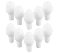 TOMETURE 10pcs Reusable Silicone Plastic Nozzle Replacement Tips for Nasal Irrigators, Gentle Touch Soft Heads, 3.5cm Syringe Caps for Home Nose Cleaning During Allergy Seasons