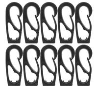 TOMETURE 10pcs Universal Plastic Kayak Bungee Cord Clips with Wear Resistant Design, Suitable for Kayak and Dock Lines, for Lake Excursions and Outdoor Water Activities