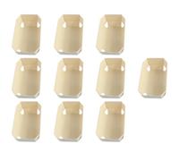 TOMETURE 10pcs Wooden Bread Mold Cake Mold Rectangular Nonstick Coating Oven-Safe Storage Pans for Party Food, Banquet Desserts, and Daily Cooking 5.50X3.54X1.77in