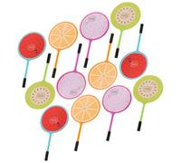TOMETURE 12pcs Adorable Fun Pens with Creative Fruit Design Smooth Pen Holder and Extra-smooth Writing Multi-function Mini for School Season Decor and Student Supply