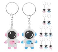 TOMETURE 12PCS Space Keychains - Astronaut Shaped Keychains for Outer Space Themed Birthday Party Favors Easter Egg Stuffers School Carnival Reward Backpack Charms for Women Men