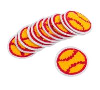 TOMETURE 12pcs Sports Ball Embroidered Patches Decorative Appliques Polyester Thread for Backpack and Hair Accessories, for Clothes Shop and DIY Activities, Sew to Hide Torn Spots