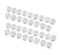 TOMETURE 170pcs Plastic Clothing Size Label Rings for Hangers with Numbered Tags 24-40, Fit Most Hanger Types for Apparel Display and Inventory Management in Store Layouts