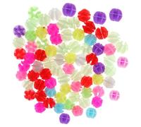TOMETURE 180pcs Glow in The Dark Bike Spoke Beads - Colorful Bike Spoke Clips - Plastic Wheel Beads - Glowing Wheel Accessories Decor for Cycling
