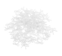 TOMETURE 1set White Resin Mini Bow Charms for DIY Crafts and Hair Accessories, Elegant Flowing Ribbon Design, Universal Matching for Bags and School Uniforms, for Adults 200pcs