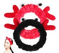 TOMETURE 2 Pcs Coral Fleece Headbands with 3d Reindeer Antlers and Eye Design, Wear-resistant and Skin-friendly Hairbands for Women, for Yoga and Facial Mask Application