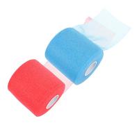 TOMETURE 2 Rolls Multi-Function Athlete Tape Elastic Sports Tape Portable Easy to Use Pu Foam Wrap for Wrists and Knees Suitable at Work in The Car