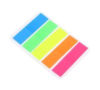 TOMETURE 2000 Sheets of Assorted Colour Plastic Sticky Index Tabs with Strong Sticky Effect and Sturdy Design, Convenient for Work and Schools, Easy to Carry Page Markers for Books