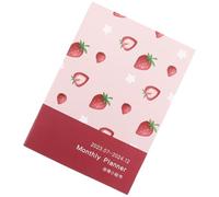 TOMETURE 2023 Calendar Planner Notepad with Drawing and Making Sketches Features, Pink Paper Material, Suitable for Families and Travel, Simple Fashionable Style for Graduation Festival,