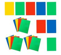 TOMETURE 20pcs A5 Writing Scratch Pads for Students and Office Use, Smooth Edges, Non-skid Pp Plastic Note Pads, for School Writing and Studying Random Color