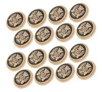 TOMETURE 20pcs Vintage Alloy Sewing Buttons with Golden Crown Pattern, for Coat Button Replacement and DIY Decoration, for Overcoat and Uniform Clothing Accessories
