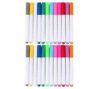 TOMETURE 24pcs Neon Chalkboard Markers with Washable Plastic Body and Comfortable Grip, Erasable Liquid Pens for Window Art and Restaurant Menu Boards, and Craft Projects