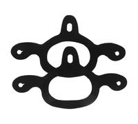 TOMETURE 2PCS 3 Way Spur Tie Down Straps - Rubber Spur Fastening Straps for Cowboy Cowgirl Horse Gear - Western Black Boot Retainer for Riding Events Equipment