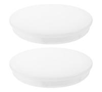 TOMETURE 2pcs Acrylic Ceiling Fan Lightshade Replacement with Smooth Surface, Effortless Installation and Light Diffusion, 17.10x17.10x2.50cm Dome Lamp Shades for Office and Home