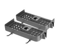 TOMETURE 2pcs Bathroom Shower Storage Shelf Organizer with Water Resistant Plastic Material and Modern Style, Versatile Shower Toiletries Holder Suitable for Home Bath Storage Solutions