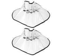 TOMETURE 2pcs Bucket Hat Face Shield - Detachable Cap Mounted Protective Visor - Clear Sand and Wind Proof Face Shield for Outdoor Activities and Everyday Travel