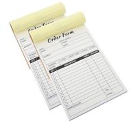 TOMETURE 2pcs Cash Book Receipt Book with Copies for Small Business Front Desk Operations Paper Material and Legible Writing and Automatic Duplication for Retail and Order Management