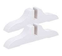 TOMETURE 2pcs Divider Base Solid Wood Room Divider Screen Feet Stand with Polished Surface Sleek Vintage Style Not Easy to Scratch Hands for Home and Office