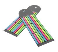 TOMETURE 2pcs Fluorescent Sentence Markers Sticky Tabs for Books Pet Material Thin Highlighter Tape Strips with Lasting Adhesive for Note Indexing and Page Marking in Office or Study