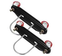 TOMETURE 2pcs Heater Caster Wheels Base Oil-filled Radiator Caster Wheels Iron Universal Mobile Base White for Oil-filled Heaters Bedrooms Indoor Use