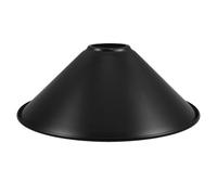 TOMETURE 2pcs Industrial Lamp Shade: 22cm/8.66in Black Iron Cone Lamp Guard Ceiling Holder DIY Decorative Replacement Light Cover Bar Pendant Lighting