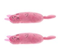TOMETURE 2pcs Interactive Catnip Plush for Kittens with Tooth Grinding and Chewing Function, Soft Pink Plush Material for Indoor Cats Solitary Play and Dental Health
