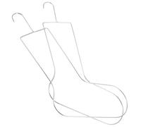 TOMETURE 2Pcs Metal Sock Blockers for Knitting and Crochet Sturdy Steel Holder Rack 42X22.5Cm Sock Display Stand for Drying Shaping and Displaying