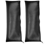 TOMETURE 2pcs Microphone Bag, PU Zippered Mic Case Microphone Storage Bags - Shockproof Vocal Mic Protector Pouch for Easy Carry 12''x4''