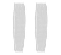 TOMETURE 2pcs Mosquito Netting for Women & Men - Fine Mesh Arm Sleeves - Bugs Prevention for Summer Outdoor Travel Camping Hiking Fishing Hunting, White
