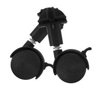 TOMETURE 2Pcs Replacement Stem Casters Wheels for Pet Cage with Brake, Sturdy Wheel Replacement for Cat Enclosure on Carpet and Hard Floors, Home Accessories for Assembling Cat House