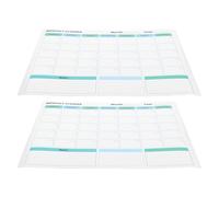 TOMETURE 2pcs Reusable Dry Erase Monthly Calendar Whiteboard Stickers for Refrigerator PVC Material for Meal Planning and Monthly Scheduling with Self-Adhesive Surface