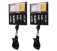 TOMETURE 2pcs Supermarket Price Tag Holders Clip-on Style with Abs Material, Easy to Clamp and Not Easy to Fall, for Supermarkets and Shopping Malls Display Color Color