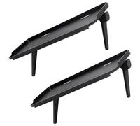TOMETURE 2pcs Tv Rack with No Drill Installation and Side Panel Protection, Abs Material Multi-purpose Shelf for Tv and Remote Control, for Dorms and Apartments