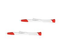 TOMETURE 2pcs White Plastic Remover Clamps for Pets, Easy to Operate with Ergonomic Design, for Removing Parasites from Cats and Dogs