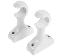 TOMETURE 2pcs Wood Mounting Bracket for Curtain Poles | Solid Wood Curtain Rod Holder for Window Drapery | Wall Mount Window Bracket with 29mm/1.14" Inner Diameter