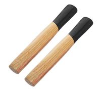 TOMETURE 2pcs Wooden Handle Replacement Hammer Part Wood Hammer Handle with Easy Installation and Resistance to Cracking for Construction and Woodworking