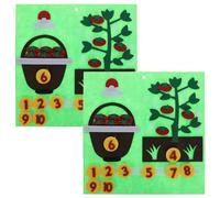 TOMETURE 2set Numbers Felt Tree Board: Addition Subtraction Math Games Teaching Kindergarten Numbers Counting Toy Matching Game for Preschool Learning