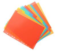TOMETURE 3 Sets A4 File Dividers with 12-Part Index Tabs, PVC Material, Designed for Organizing Documents in Office and School Use