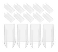 TOMETURE 30pcs Price Tag Display Holders for Wire Shelves, Supermarket Sign Display Clips with Secure Grip, Retail Shelf Label Holders for Store and Office Use