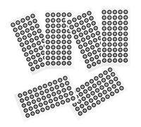 TOMETURE 3d Scanning Reference Marker Points Reflective Film Dots Wear-resistant 0.15mm Thickness for 3d Scanner Positioning 5 Sheets with 50 Markers Suitable for Accurate Scanning