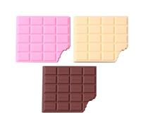 TOMETURE 3pcs Chocolate Shaped Miniature Notepad Portable and Lightweight Pvc Paper Memo Pads Cute Fun Pocket Notebooks for School Office and Home Use