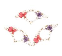 TOMETURE 3pcs Page Holders for Reading Bookmark Holders 1.5x1.2x0.3inch Ergonomic Design Thumb Support Resin Floral Decorations Creative Elegant Resin Art Book Accessories for Writers