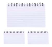 TOMETURE 3pcs Small Spiral Notepad Memo Pads with Easy to Turn Pages, White Paper Index Cards for Students and Office Use, Tear off Pocket Notepad for Daily Plan and Record Your Journey