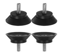 TOMETURE 4 Pcs Treadmill Floor Protector and Leveling Feet Pads for Exercise Equipment and Chairs, Anti-skid Plastic and Metal Mat for Home Use on Carpets, Noise Reduction and Stability