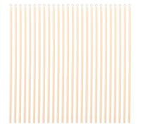 TOMETURE 40pcs Shadow Puppet Control Rod - Round Wooden Dowel Rods for Ventrioloquist Puppets and Craft Activities Art Projects 7.87" Long, Open Eye Hook